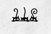 Three Cats Peeking for Cat Lovers | Wall Art Decor - Cut Metal Sign