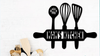 Kitchen rolling pin personalized name Metal House Sign