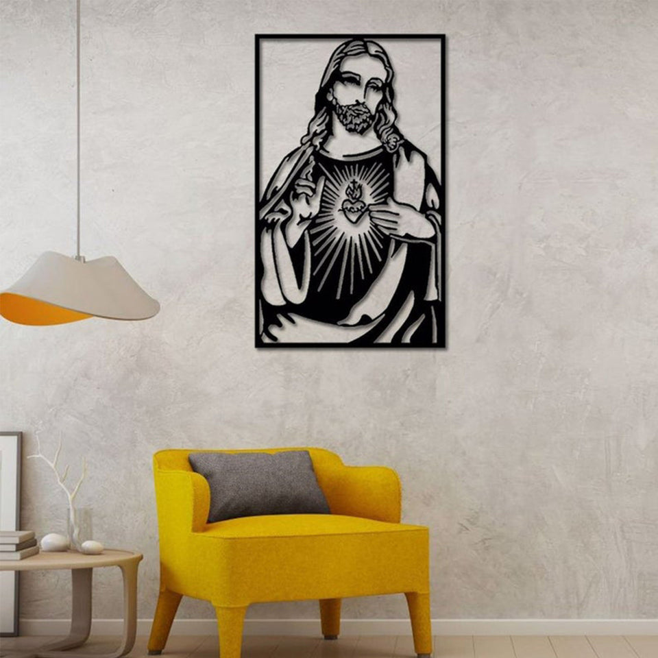 Jesus in my heart- Cut Metal Sign