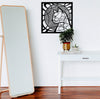 Beautiful Cat circle vintage - Cut Metal Sign