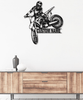 Custom Name Biker Motorcycle - Metal House Sign
