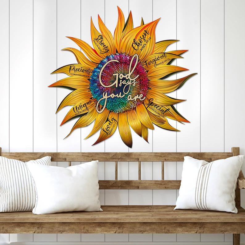 God Say You Are - Decor Wall Art - Cut Metal Sign