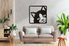 Cat Say Hello Human  - Decor Wall Art - Cut Metal Sign