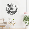 Custom Name Hummingbird Flower - Metal House Sign