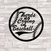 There is no crying in baseball - Cut Metal Sign