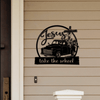 Jesus take the wheel - Cut Metal Sign