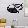 Fishing Lovers Customized Name Metal Wall Art