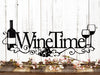 Wine Time For You And Me - Metal House Sign