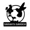 Personalized Hummingbird Metal Garden Signs Personalized Hummingbird Black Metal Peace Sign Cute Metal Welcome Signs For Outside