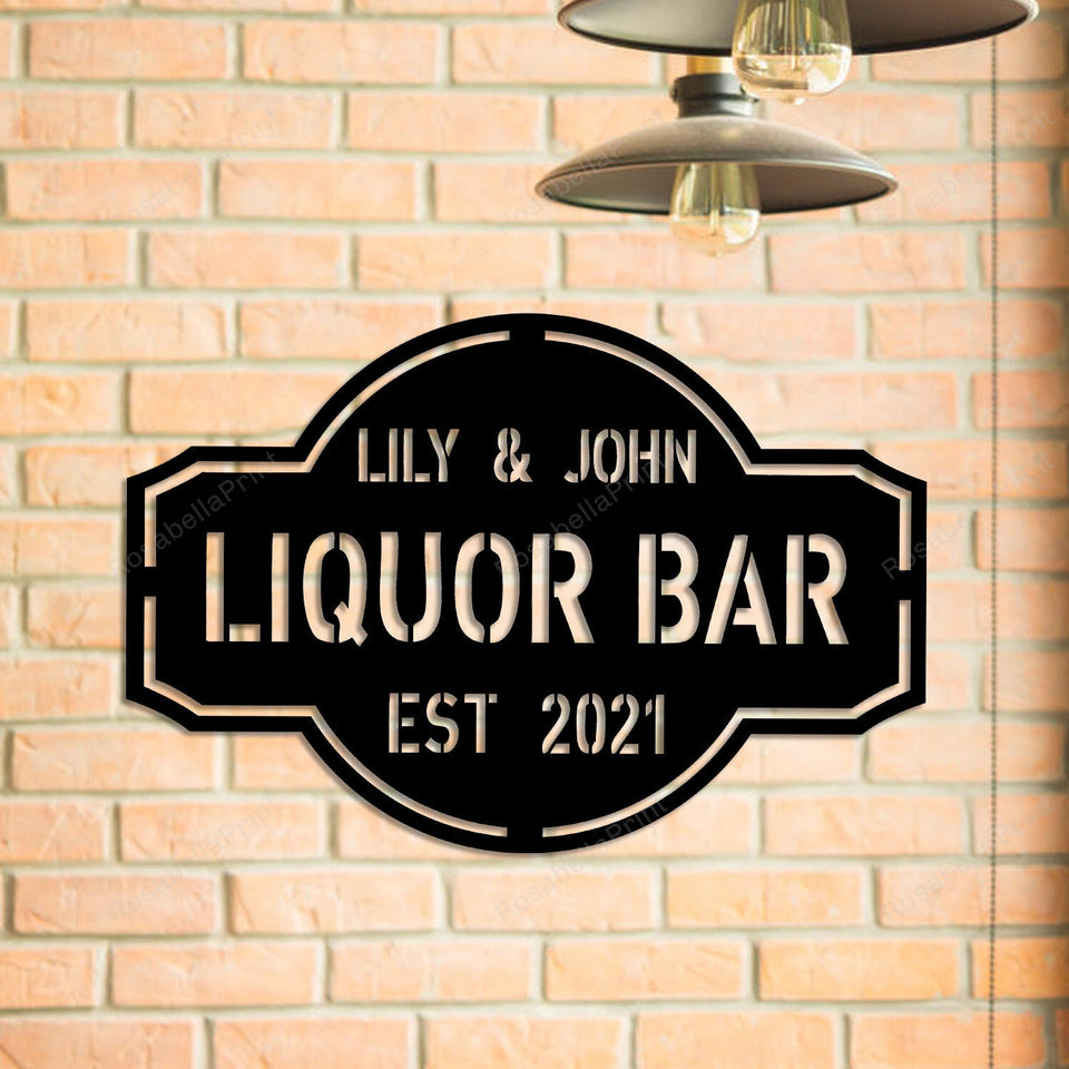 Personalized Metal Liquor Bar Signs Personalized Metal Personalized Outdoor Signs Small Warning Signs For Property