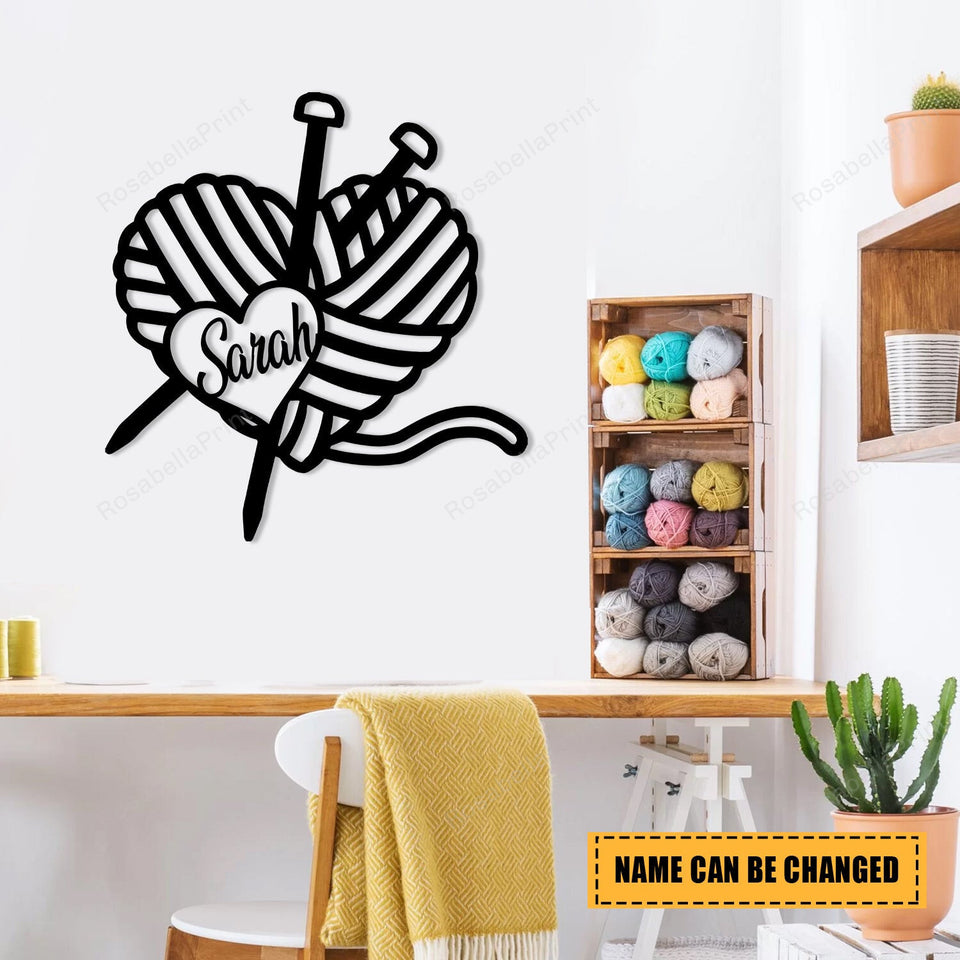 Crochet Knitting Metal Signs Crochet Knitting Sign Posts Metal Stake 6ft Small Metal Letters For Outdoor Signs