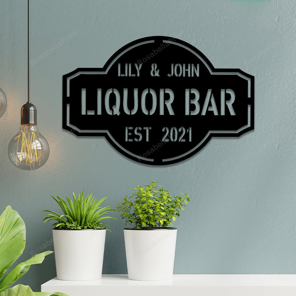 Personalized Metal Liquor Bar Signs Personalized Metal Personalized Outdoor Signs Small Warning Signs For Property