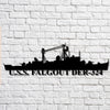 U.s.s. Falgout Der324 Navy Ship Metal Art, Custom Us Navy Ship Cut Metal Signs U.s.s. Falgout Black Metal Peace Sign Gorgeous Custom Signs For Business