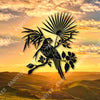 Tropical Parrot Metal Sign Tropical Parrot Personalized Wall Signs Fit Personalized Name Signs For Home Decor