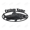 Personalized Trout Fish Sign Personalized Trout Tin Signs Vintage Tiny Garage Signs For Men Funny