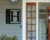 Square Metal Monogram Sign Square Metal Bathroom Signs Decor Farmhouse Small Door Signs For Home