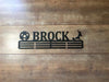 Soccer Custom Name Medal Hanger Holder Display Rack Male 3 Rung, Cut Metal Signs Soccer Custom Metal Beer Signs Nice Signs For Business