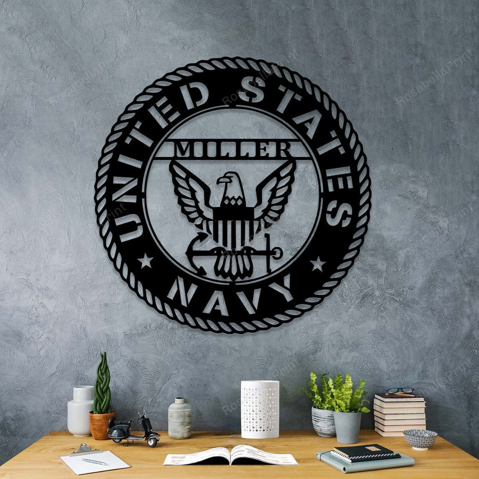 Personalized Name Us Navy Veteran Metal Signs Personalized Name Halloween Signs Funny Rustic Signs For Home Decor