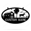 Horse Farm Monogram Personalized Horse Metal Signs Horse Farm Metal Signs Big Kitchen Signs For Home Decor