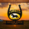 Personalized Metal Horse Hoof Shoes Sign Personalized Metal Nice Butt Sign Elegant Old Signs For Garage