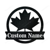 Maple Leaf Monogram Canada Metal Signs Maple Leaf Metal Gym Sign Fun Metal Address Signs For Houses