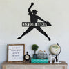 Custom Girl Solfball Metal Wall Art, Personalized Girl Solfball Name Sign Custom Girl Family Wall Sign Cool Signs For Business