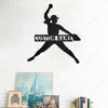 Custom Girl Solfball Metal Wall Art, Personalized Girl Solfball Name Sign Custom Girl Family Wall Sign Cool Signs For Business