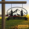 Personalized Family Name Deer Hunting Hunter Metal Signs Personalized Family Sign Men Clean Funny Signs For Man Cave