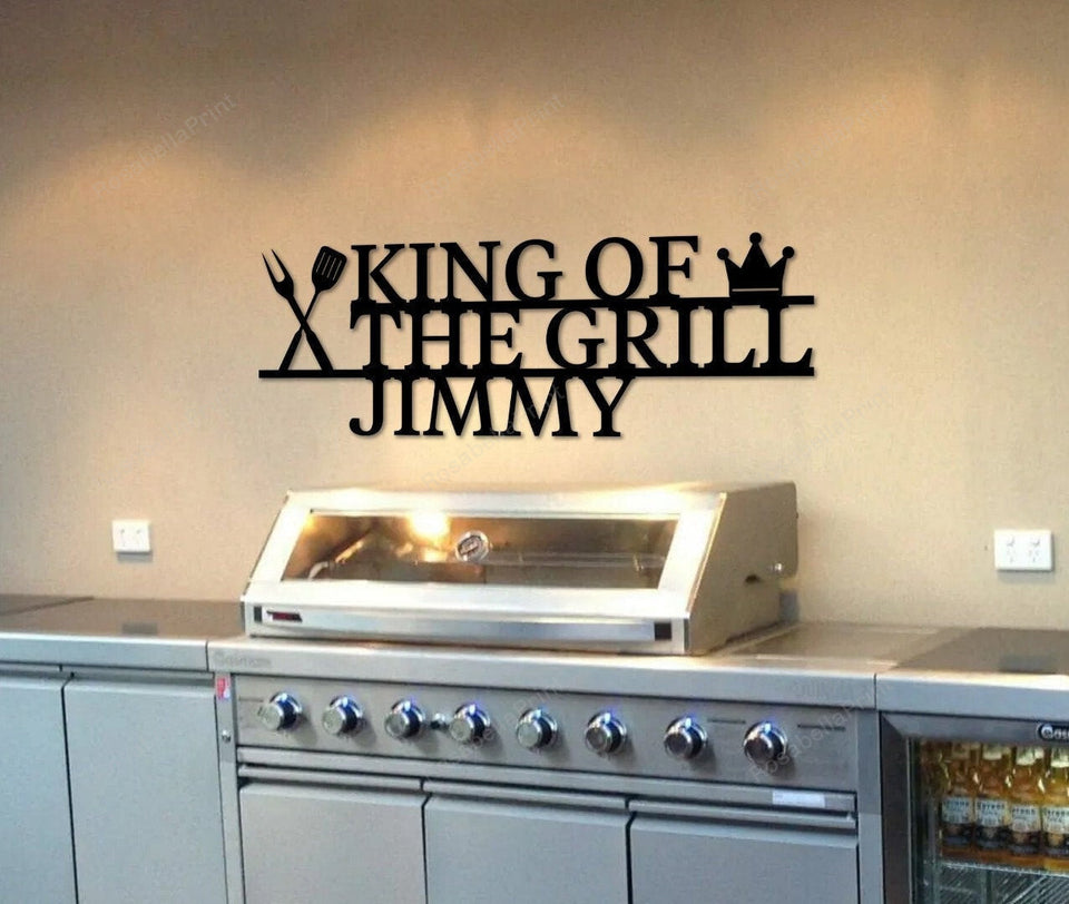 King Of The Grill Master, Personalized Metal Bbq Signs King Of Please Take One Sign Halloween Wonderful Wooden Name Signs For Outdoors