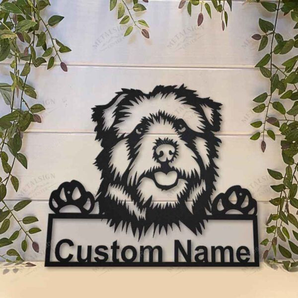 Norfolk Norwich Terrier Dog Personalized Metal , Cut Metal Signs Norfolk Norwich Beach House Signs Clean Personalized Signs For Outdoors
