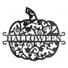 Pumpkin Halloween Monogram Customized Metal Signs Pumpkin Halloween Family Wall Sign Great Farmhouse Signs For Kitchen