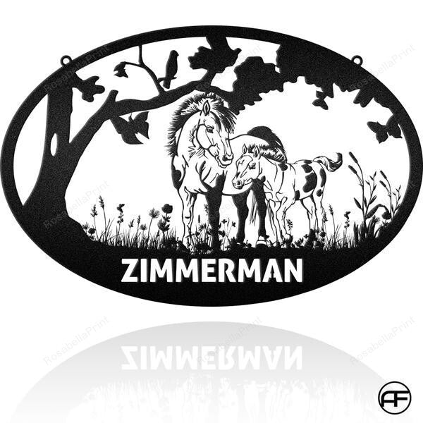 Shetland Pony Horse Pony Silhouette , Horse Breeds Personalized Horse Metal Sign Shetland Pony Custom Signs Personalized Beautiful Personalized Name Signs For Home Decor
