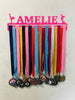 Figure Skating Custom Name Medal Hanger Holder Display Rack 3 Rung, Cut Metal Signs Figure Skating Custom Metal Signs Personalized Clean Metal Signs For Outside Home Decor