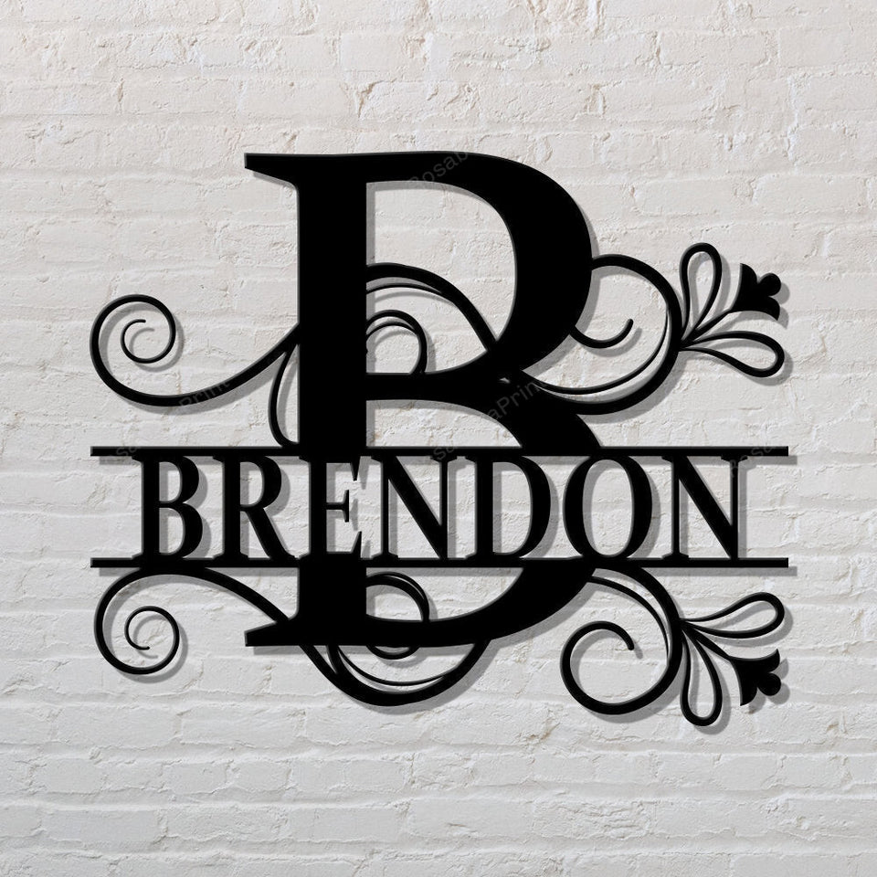 Custom Metal Name Sign Custom Metal Home Decor Signs Metal Fit Metal Signs For Garage Man Cave