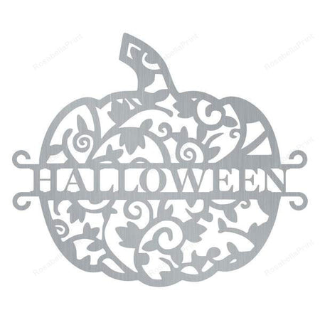 Pumpkin Halloween Monogram Customized Metal Signs Pumpkin Halloween Family Wall Sign Great Farmhouse Signs For Kitchen