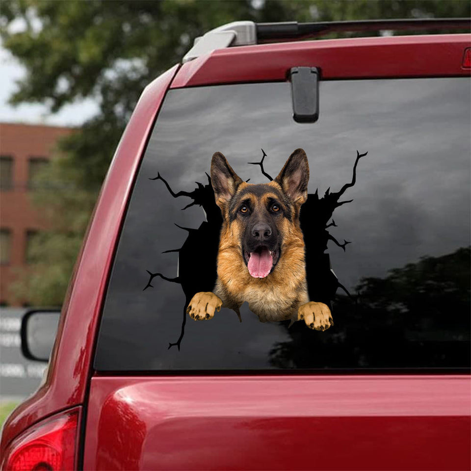 [da0207-snf-tnt]-german-shepherd-crack-car-sticker-dogs-lover