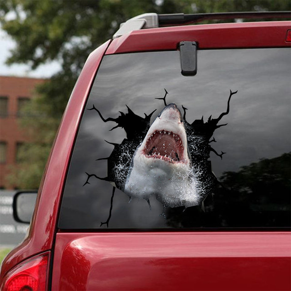 [ld0318-snf-tnt]-shark-crack-car-sticker
