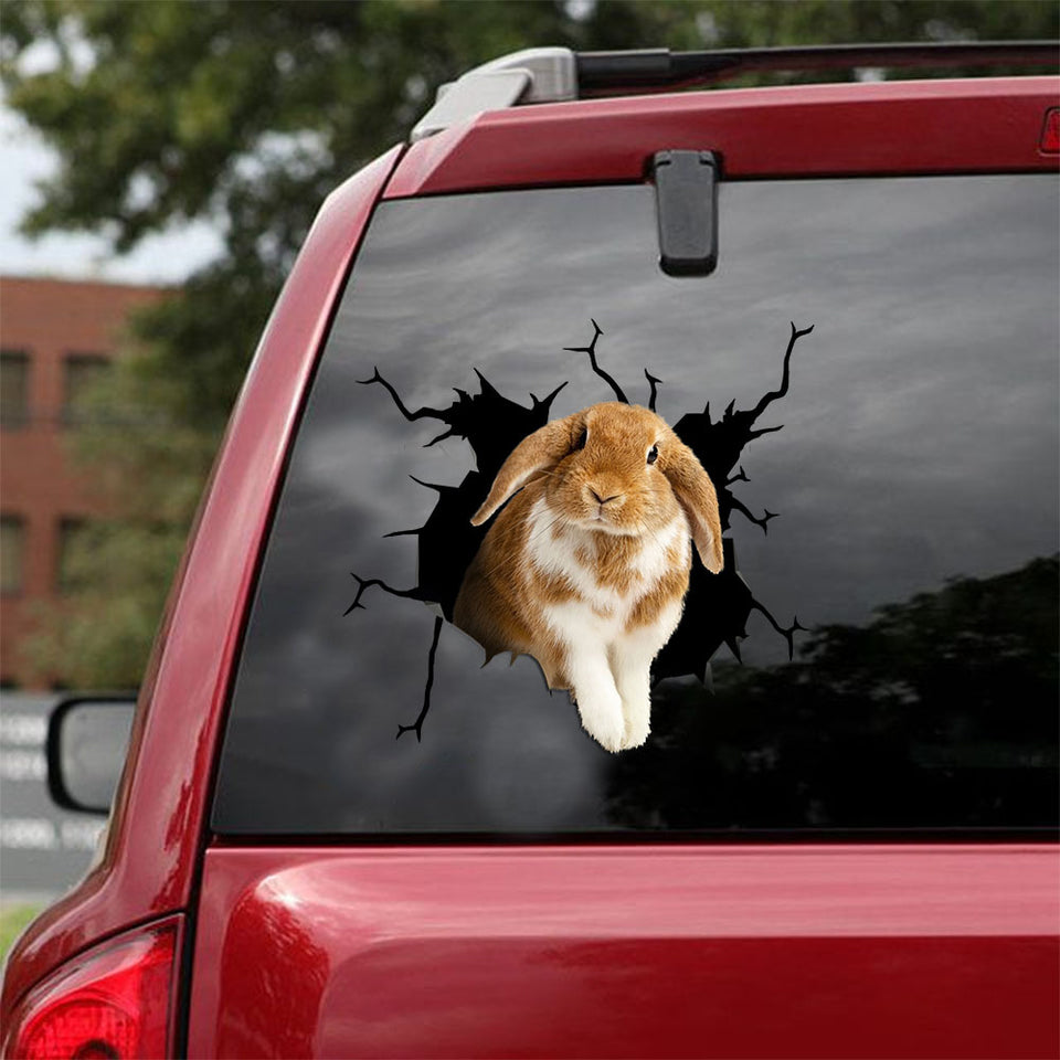 Bunny Crack Bumper Sticker Funny Quotes Custom Made Stickers Gift Ideas For Sister - Wildlife & Nature die-cut waterproof vinyl sticker decal