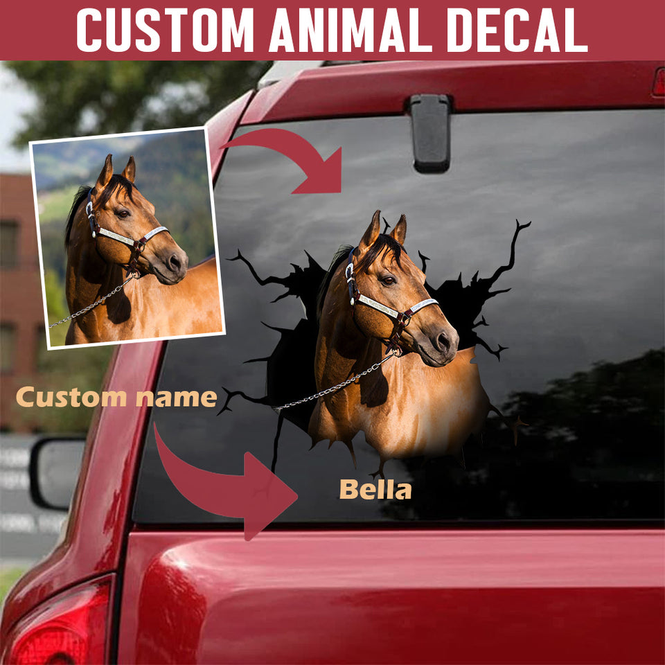 Personalized Horses Crack Sticker Custom Decal Stickers Best