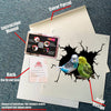 Budgerigars Bird Sticker Funny Parrot Wall Decals for Car