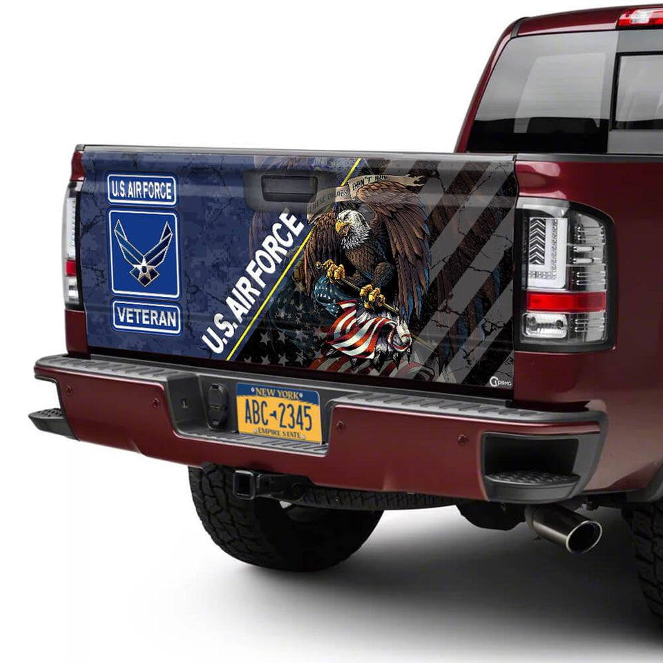 United States Air Force Veterans truck Tailgate Decal Sticker Wrap Tailgate Wrap Decals For Trucks
