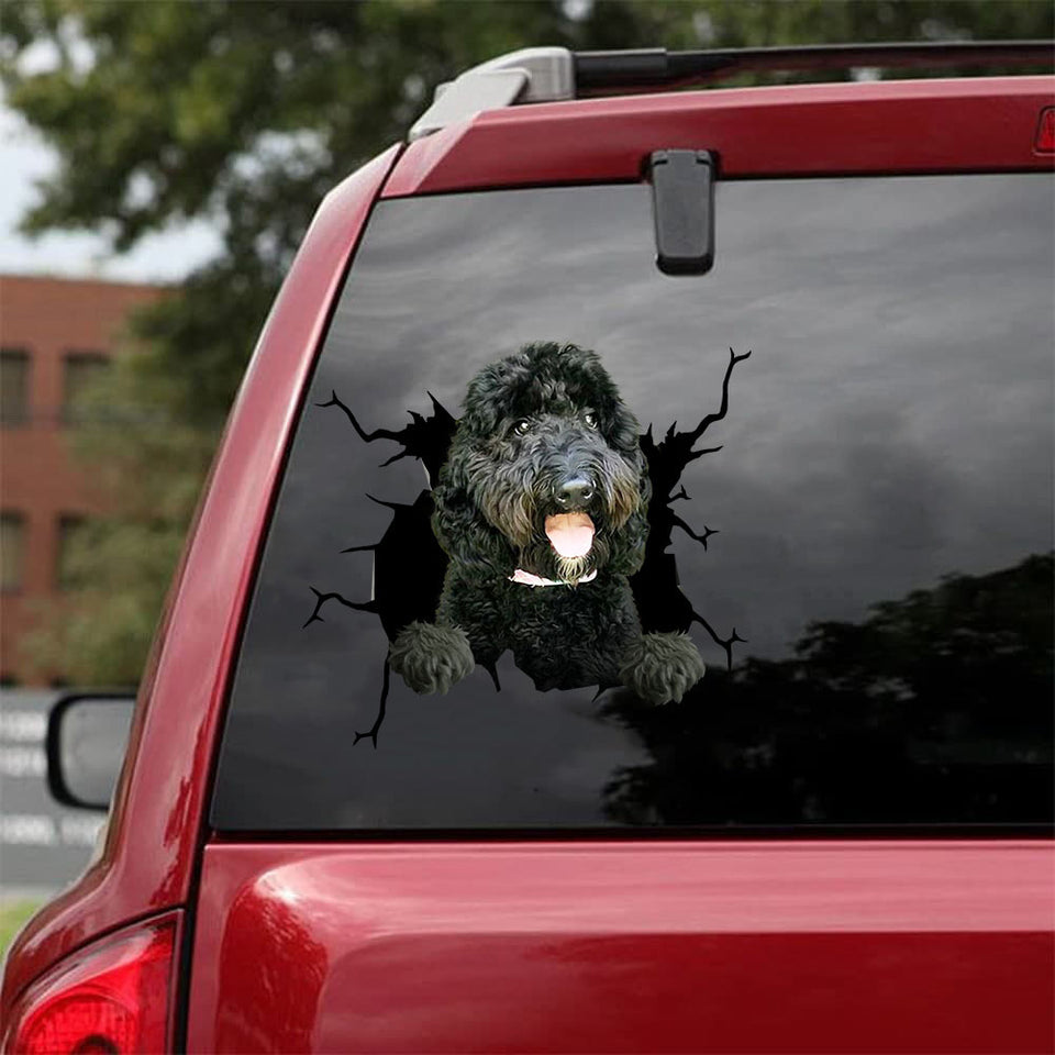 Goldendoodle Crack Decal For Boat Cool Computer Stickers Best Gifts 2021 - Dog Lovers die-cut waterproof vinyl sticker decal