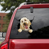 Goldendoodle Crack Sticker Car Super Cute Car Decals Valentines Gifts - Dog Lovers die-cut waterproof vinyl sticker decal