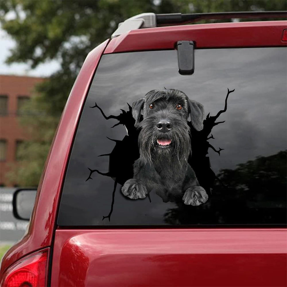 [da0099-snf-tnt]-schnauzer-crack-car-sticker-dogs-lover