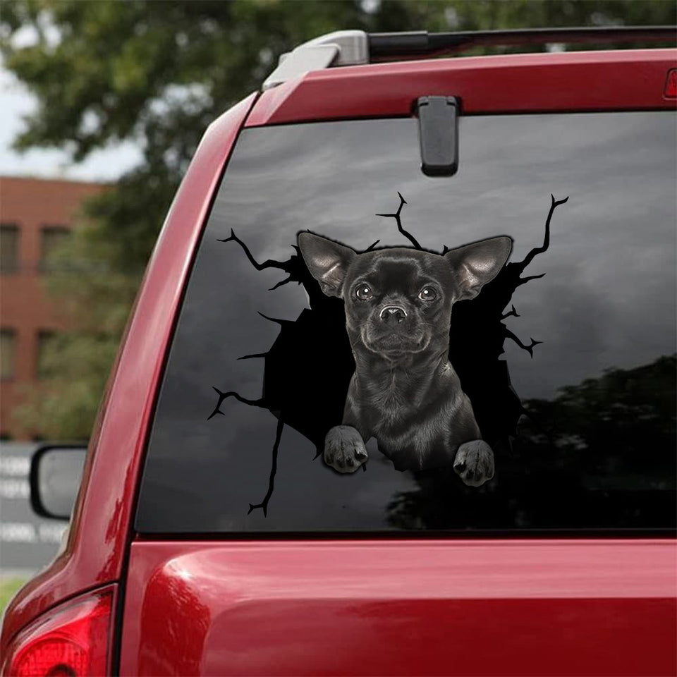 [da0108-snf-tnt]-chihuahua-crack-car-sticker-dogs-lover