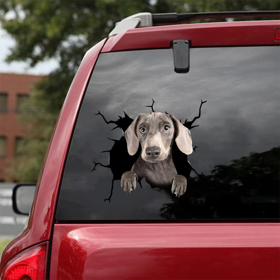 Dachshund Crack Stickers For Cars Corny Jokes Avery Sticker Paper Presents For Dads - Dog Lovers die-cut waterproof vinyl sticker decal