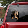 Dachshund Crack Decal For Back Car Window Cuteness Overloaded Car Sticker Valentine Gift For Boyfriend - Dog Lovers die-cut waterproof vinyl sticker decal