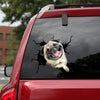 Pug Crack Sticker Kawaii Your Cute Jeans Car Decal Stickers Gifts For Dogs - Dog Lovers die-cut waterproof vinyl sticker decal