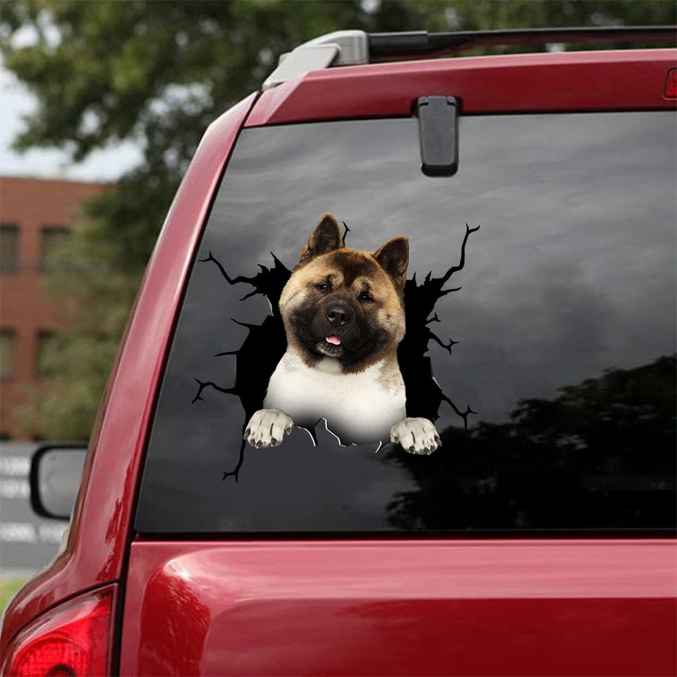 Akita Crack Stickers For Cars Your Cute Jeans Decals Stickers Mother's Day Gifts From Daughter - Dog Lovers die-cut waterproof vinyl sticker decal