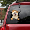 Akita Crack Head Decal Nice Custom Vinyl Decals Wedding Gifts For Couples - Dog Lovers die-cut waterproof vinyl sticker decal